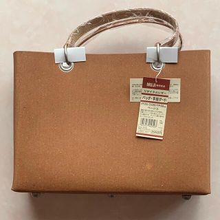 ムジルシリョウヒン(MUJI (無印良品))の無印良品　リサイクルレザー　バッグ　手提げ　小　新品(トートバッグ)