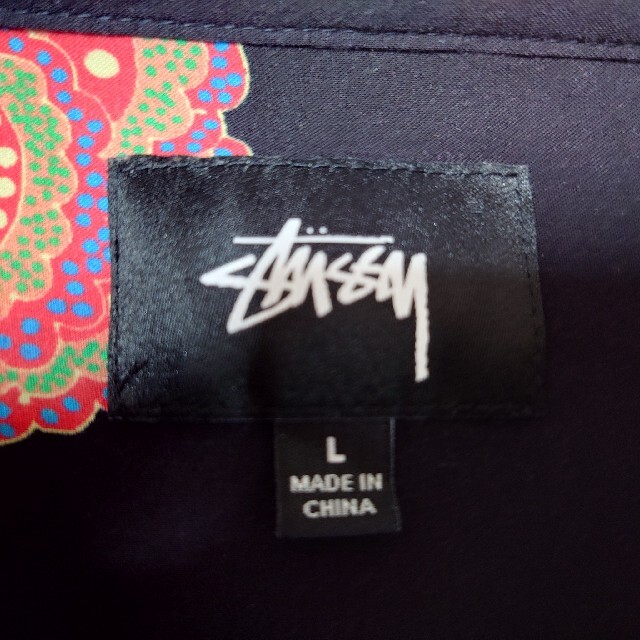 STUSSY 開襟シャツ 100％レーヨン 花柄 ステューシー 半袖