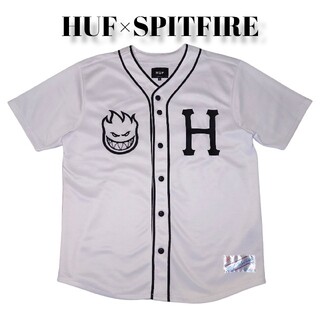ハフ(HUF)のHUF×SPITFIRE ベースボールシャツ ハフ スピットファイア 刺繍(シャツ)