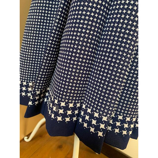 used オンワード♡ネイビー×白♡レトロワンピース♡vintageワンピース ...