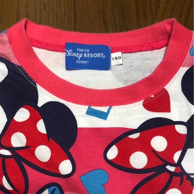 Disney(ディズニー)の正規品　ディズニー Tシャツ ミニー　140cm キッズ/ベビー/マタニティのキッズ服女の子用(90cm~)(Tシャツ/カットソー)の商品写真