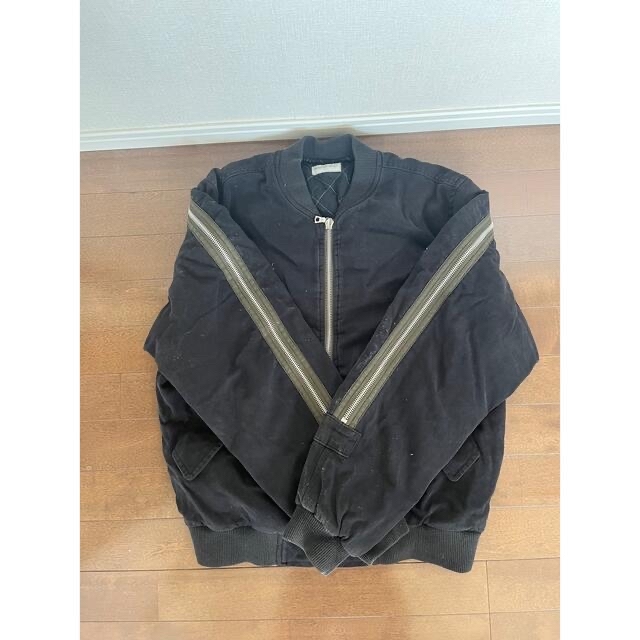 超特価】 DRIES VAN NOTEN - 2014aw DRIES VAN NOTEN back zip 黒 S