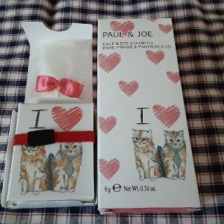 ポールアンドジョー(PAUL & JOE)のポール&ジョー　猫フェイス＆チークカラー　ピンク(キャラクターグッズ)