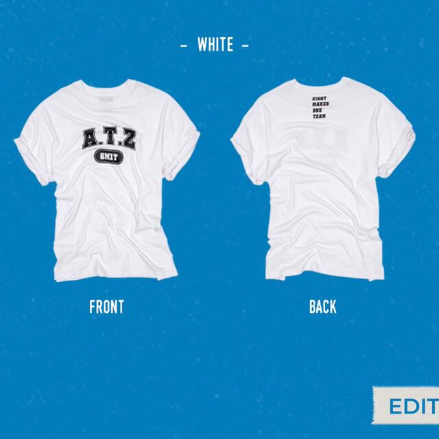 【新品未開封・送料無料】 ATEEZ - ATEEZ × Wonderwall ver.3 Tシャツ ホワイトの通販 by Tシャツ(半袖/袖なし)