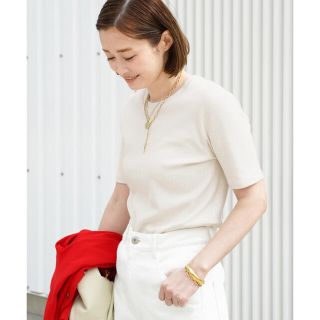 Deuxieme Classe Co/Ca Stretch Rib プルオーバー(カットソー(半袖/袖なし))