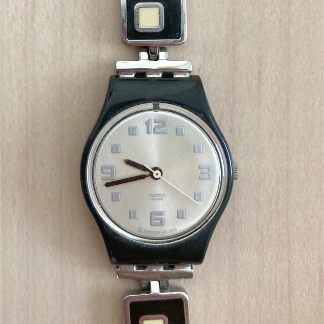 織り柄チェック swatch 時計 LB160G | ccfl.ie