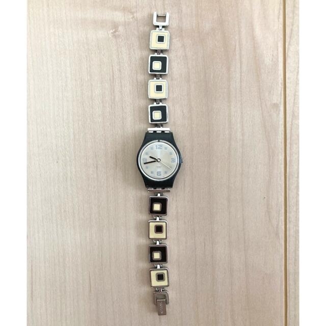織り柄チェック swatch 時計 LB160G | ccfl.ie