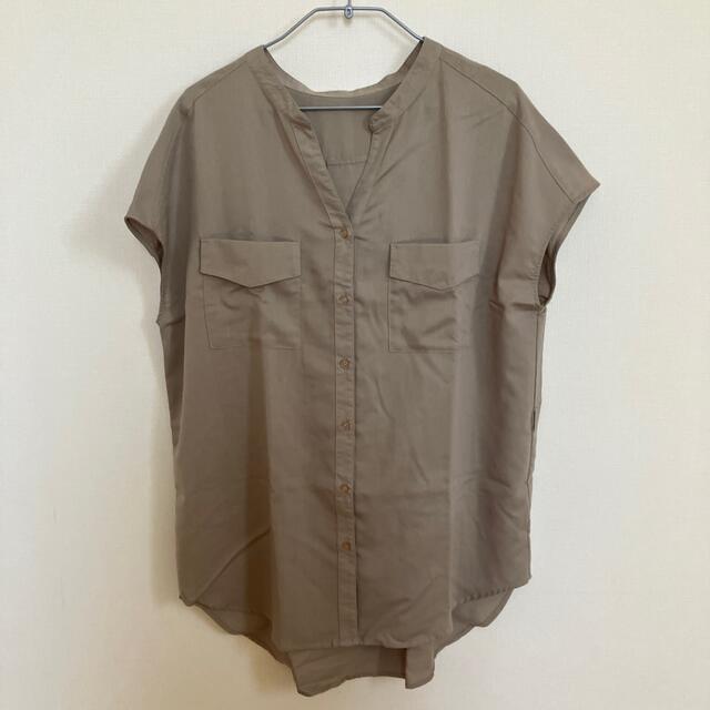 GU(ジーユー)のGU  ダブルポケットチュニックシャツ レディースのトップス(シャツ/ブラウス(半袖/袖なし))の商品写真