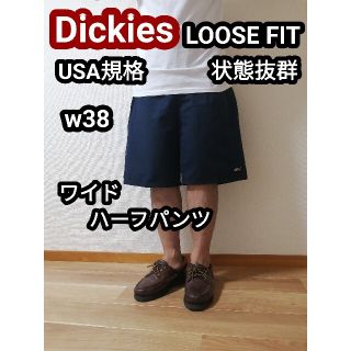 ディッキーズ(Dickies)のDickies ディッキーズ ワイドハーフパンツ ショートパンツ 短パン w38(ショートパンツ)