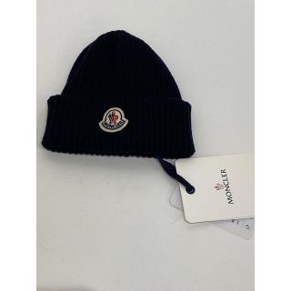 モンクレール(MONCLER)のニット帽　モンクレール　MONCLER ネイビー　キッズ(帽子)