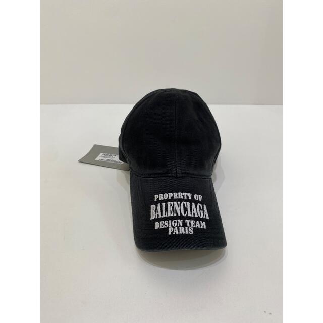 バレンシアガキャップ黒ブラックBALENCIAGA PROPERTY CAP バレンシアガ