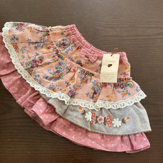 Souris(スーリー)の女児スカート キッズ/ベビー/マタニティのキッズ服女の子用(90cm~)(スカート)の商品写真