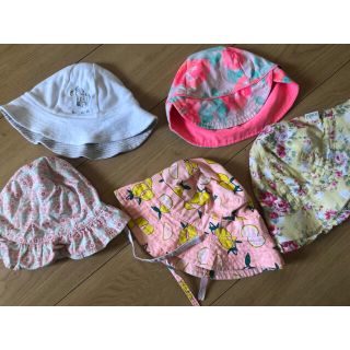 ギャップキッズ(GAP Kids)の【値下げしました】子供 帽子 キッズ セット 女の子用 46cm(帽子)