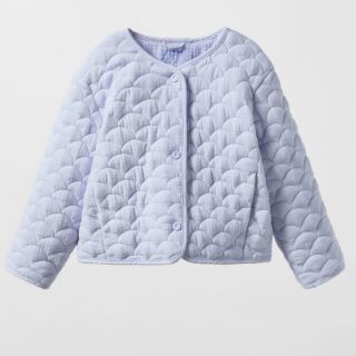 ザラキッズ(ZARA KIDS)のテクスチャー　キルティング　ジャケット　ZARA  ザラ 波柄　海　可愛い　上品(ジャケット/上着)