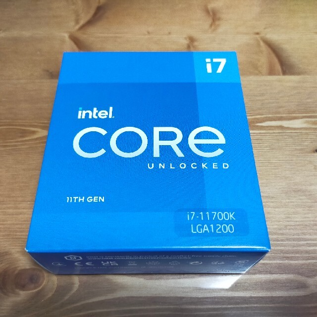 PCパーツintel core i7 11700k　新品未開封