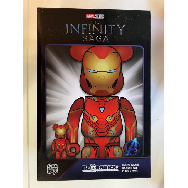 BE@RBRICK(ベアブリック)のBE@RBRICK IRON MAN MARK 50 100％ & 400％ エンタメ/ホビーのフィギュア(その他)の商品写真