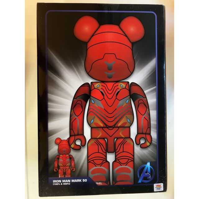 BE@RBRICK(ベアブリック)のBE@RBRICK IRON MAN MARK 50 100％ & 400％ エンタメ/ホビーのフィギュア(その他)の商品写真