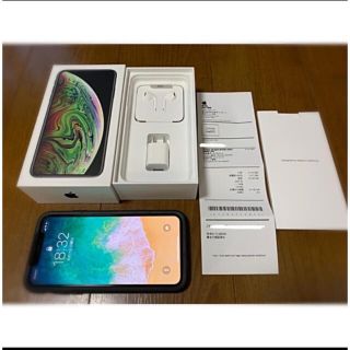 アイフォーン(iPhone)の極美品 iPhone xsmax 256gb スペースグレイ SIMフリー(スマートフォン本体)