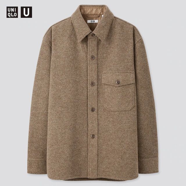 UNIQLO(ユニクロ)のUniqlo U フリースシャツジャケット メンズのジャケット/アウター(ブルゾン)の商品写真