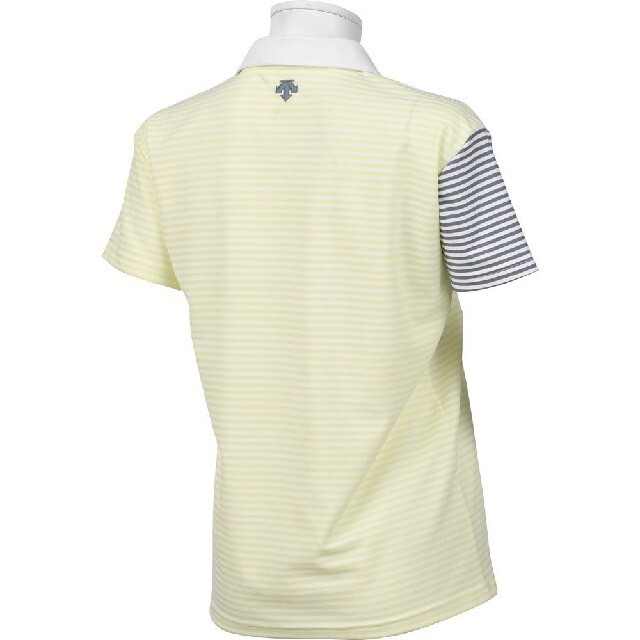 DESCENTE(デサント)の新品 希少 LL デサント srixon ボーダーシャツ プロ着用モデル 黄 スポーツ/アウトドアのゴルフ(ウエア)の商品写真