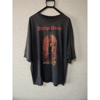 【値下げ不可】古着 Marilyn Manson ボロ 雰囲気(Tシャツ/カットソー(半袖/袖なし))