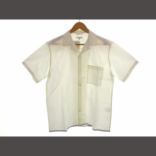 アバハウス(ABAHOUSE)のアバハウス ABAHOUSE 圧着オープンカラーシャツ 無地 開襟 白 48(シャツ)