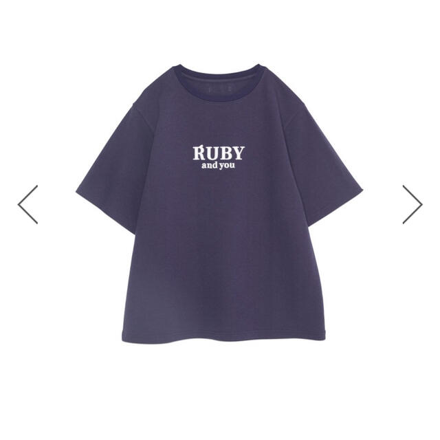 RUBY AND YOU(ルビー アンド ユー)のruby and you RUBYエンブロイダリーTシャツ レディースのトップス(Tシャツ(半袖/袖なし))の商品写真