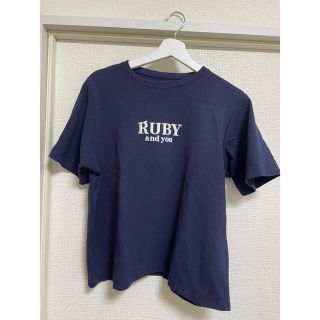 RUBY AND YOU RUBY エンブロイダリーロゴTシャツ