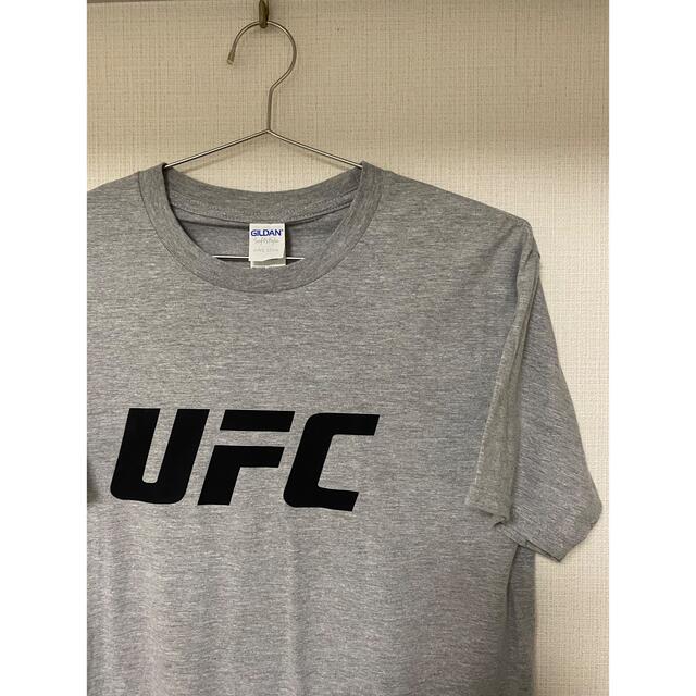 【一点限定】UFC フロントロゴTシャツ　灰　グレー　S メンズのトップス(Tシャツ/カットソー(半袖/袖なし))の商品写真