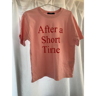 ダブルクローゼット(w closet)のw closet ロゴTシャツ　カラーTシャツ　ピンク(Tシャツ(半袖/袖なし))