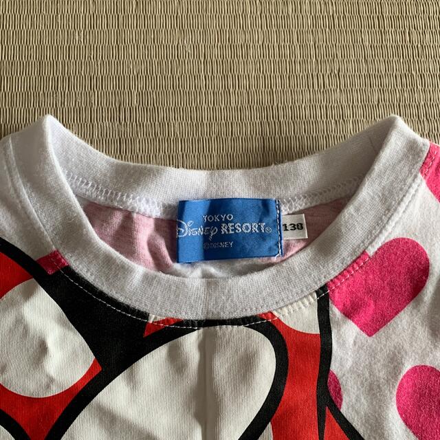 ディズニーランド！ミニーTシャツサイズ130 キッズ/ベビー/マタニティのキッズ服女の子用(90cm~)(Tシャツ/カットソー)の商品写真