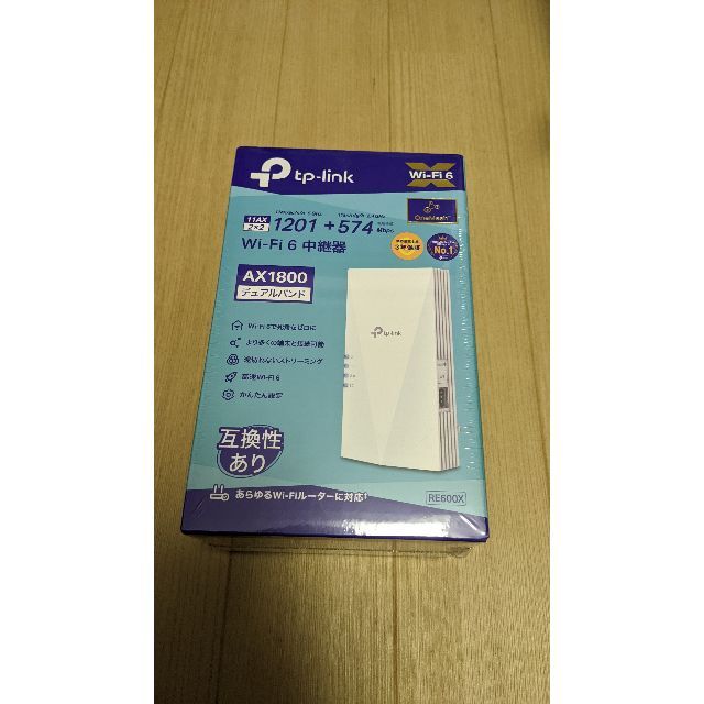 PC/タブレットtp-link RE600X（シュリンク未開封品）