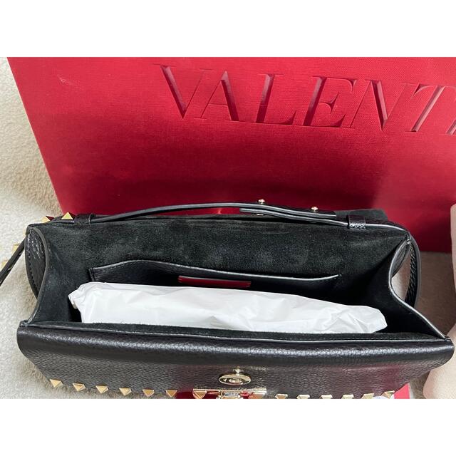 美品 VALENTINO スタッズショルダーバッグ 赤