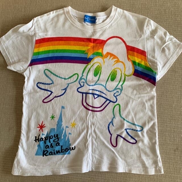 ディズニーランド　ドナルドダックTシャツ　サイズ150 キッズ/ベビー/マタニティのキッズ服男の子用(90cm~)(Tシャツ/カットソー)の商品写真