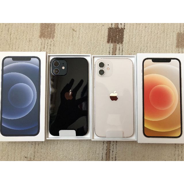 Apple - 【新品未使用】iPhone12本体64GB本体 ホワイト ブラックSIM