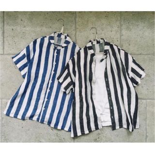 ネストローブ リネン シャツ/ブラウス(レディース/半袖)(ストライプ