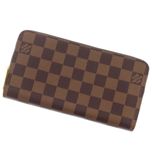 ファッション小物ルイヴィトン 長財布 ダミエ・エベヌ ジッピー・ウォレット N60046 LOUIS VUITTON ヴィトン 財布 ローズバレリーヌ