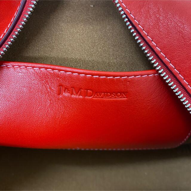 信頼 美品 J&M DAVIDSON ペブルレザー チェーン ショルダーバッグ