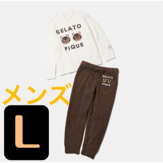 ジェラートピケ(gelato pique)のたぬきち　パジャマ　ジェラピケ　限定コラボ　L メンズ(スウェット)