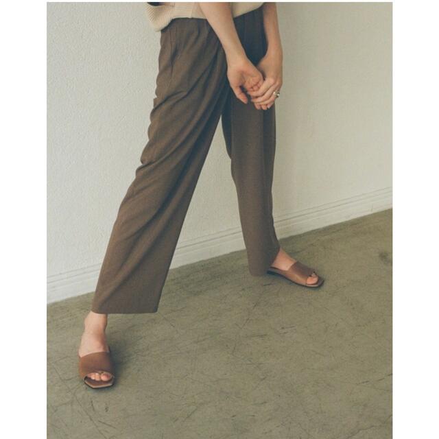 CLANE basic tack pants ベーシックタックパンツ　定番レディース