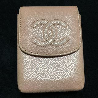 シャネル(CHANEL)のミニー様専用   正規品  CHANELキャビアスキン  シガレットケース(ポーチ)