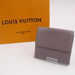 ルイヴィトン(LOUIS VUITTON)の✨美品✨ルイヴィトン　折り財布　エピ　グレー　ミニ財布　ポルトフォイユエリーズ(財布)