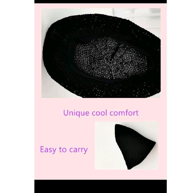 ZARA(ザラ)のバケットハット春夏用韓国風 ブラック折り畳み 新品 レディースの帽子(ハット)の商品写真