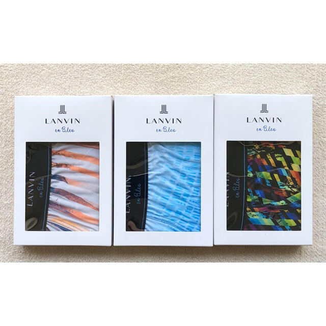 LANVIN en Bleu(ランバンオンブルー)のLANVIN en Bleu ボクサーパンツ Ｍサイズ 3枚セット メンズのアンダーウェア(ボクサーパンツ)の商品写真