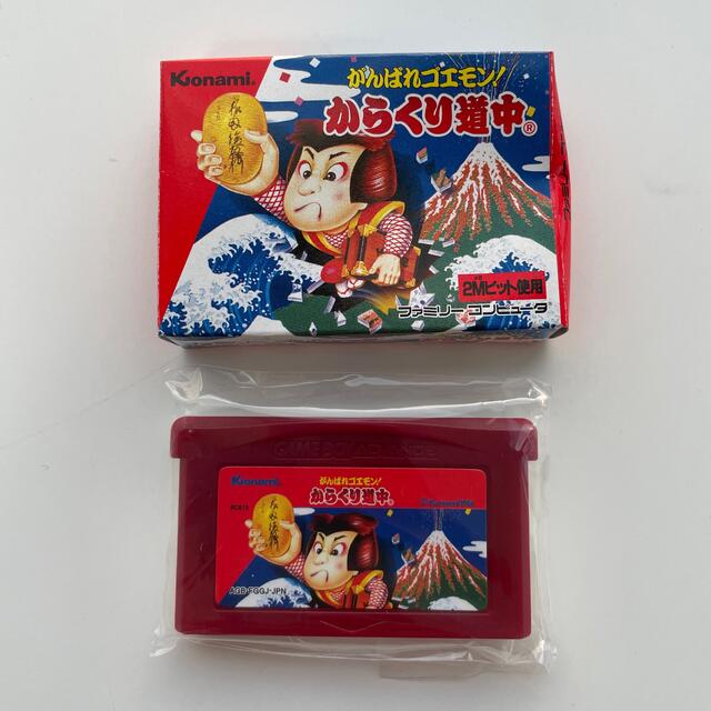 KONAMI(コナミ)のファミコンミニ がんばれゴエモン！ からくり道中 GBA エンタメ/ホビーのゲームソフト/ゲーム機本体(携帯用ゲームソフト)の商品写真