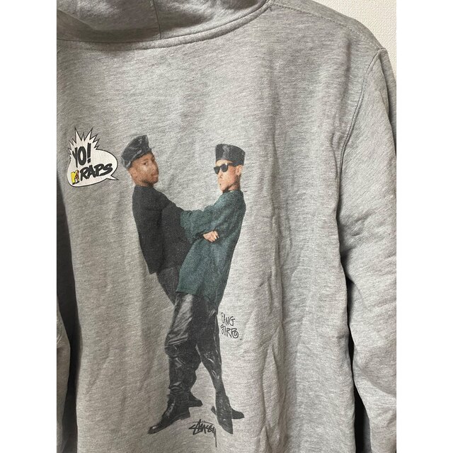 フラワーB ブルーグレイ stussy フーディー パーカー YO! MTV Raps