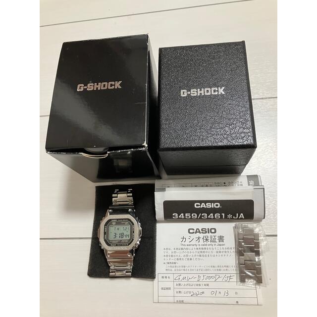 CASIO G-SHOCK GMW-B5000D-1JF フルメタルシルバー　2