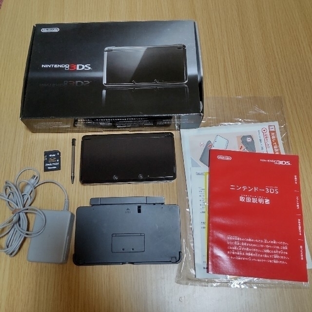 超特価SALE開催! 液晶美品 完動品 3DS 本体 コスモブラック 付属品