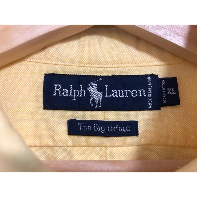 90s ポロ ラルフローレンBIG OXFORD ビッグ シャツ ビームス 開襟 1