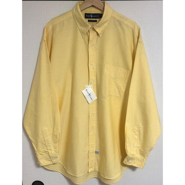 90s ポロ ラルフローレンBIG OXFORD ビッグ シャツ ビームス 開襟 4